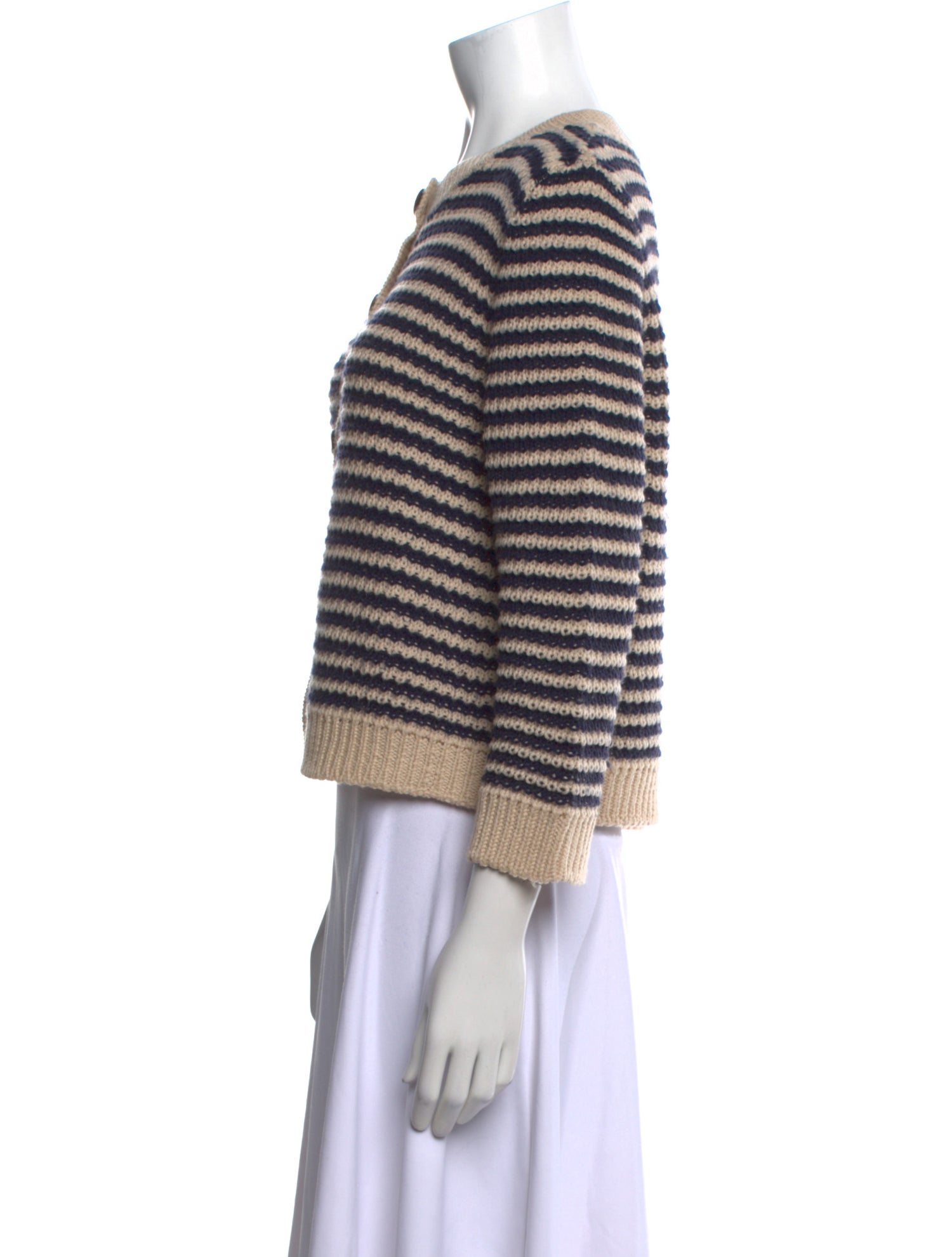 Weekend Max Mara Virgin Wool Striped Sweater