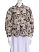 Weekend Max Mara Printed Three-Quarter Sleeve Button-Up Top