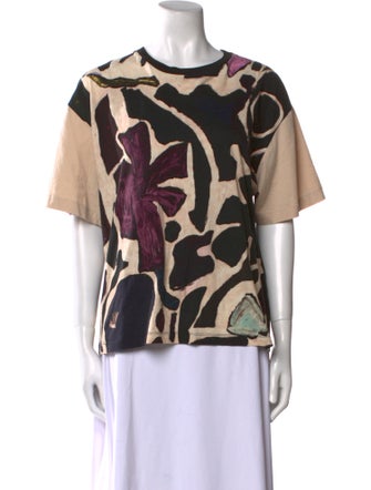 Weekend Max Mara Printed Bateau Neckline T-Shirt