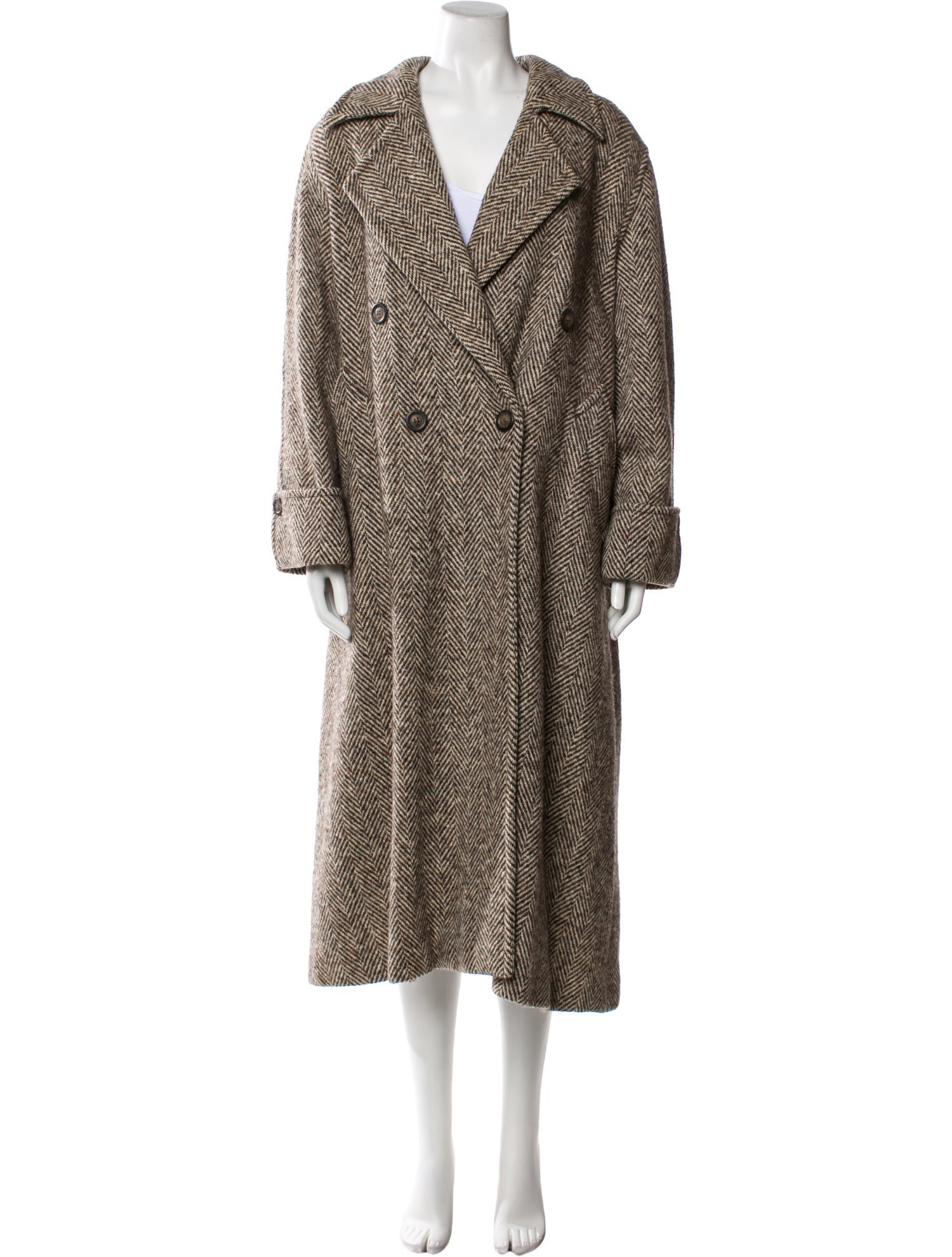 Weekend Max Mara Tweed Pattern Coat