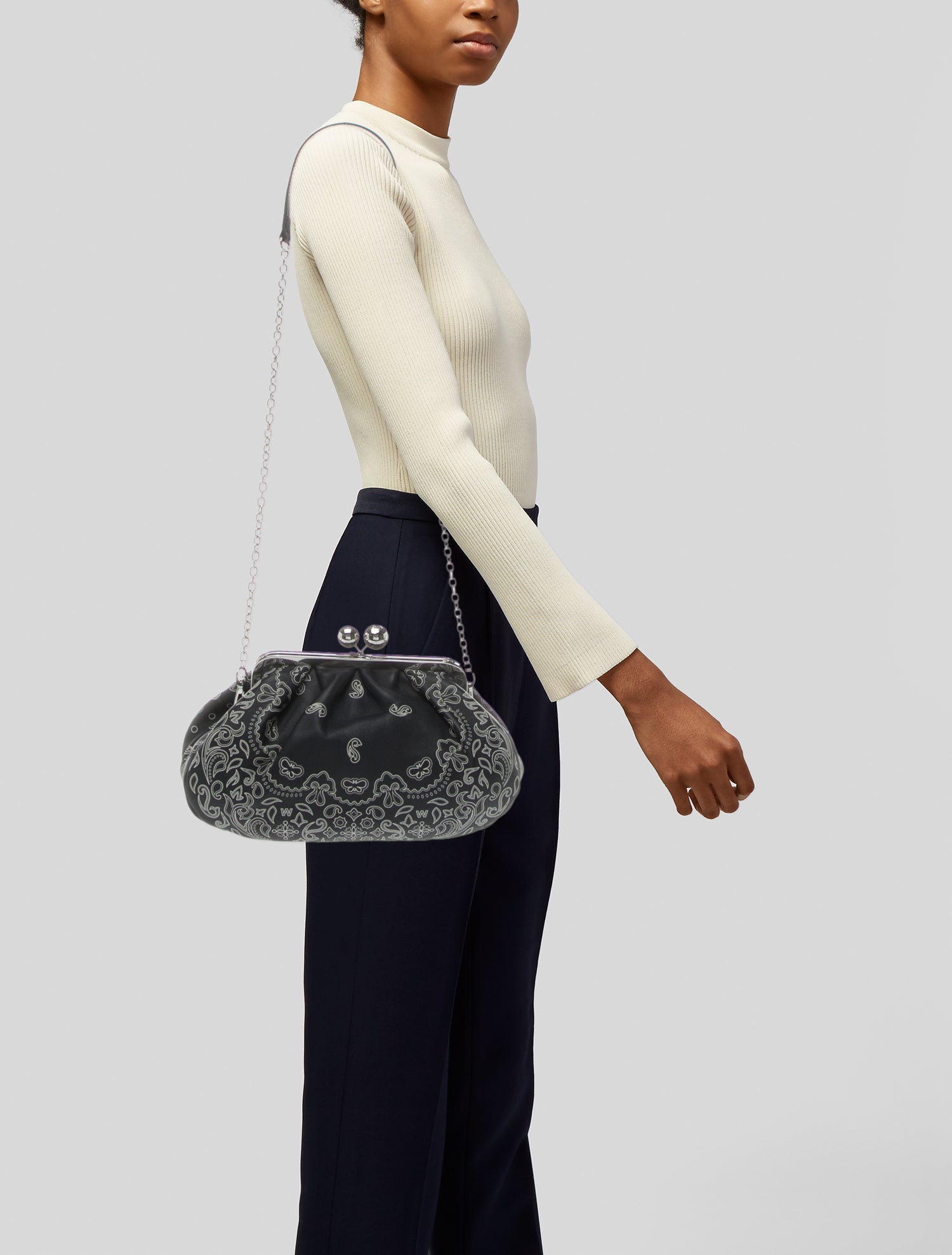 Weekend Max Mara Leather Evening Bag