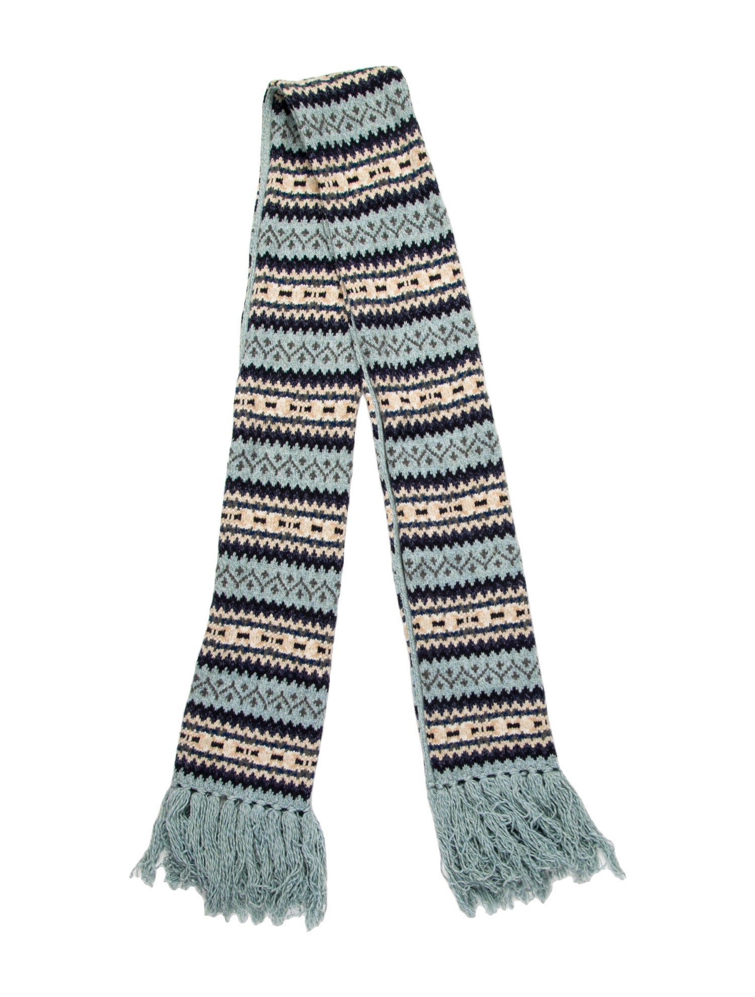 Weekend Max Mara Virgin Wool Striped Scarf