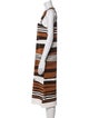 Weekend Max Mara Striped Midi Length Dress