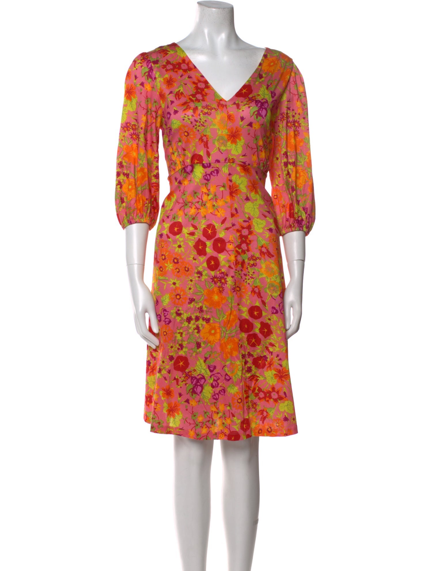 Weekend Max Mara Printed Knee-Length Dress w/ Tags