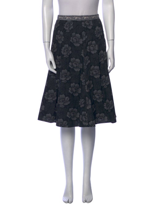 Weekend Max Mara Floral Print Knee-Length Skirt