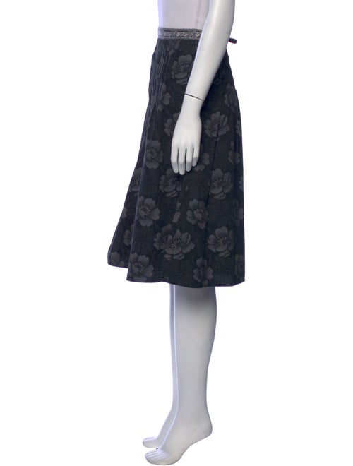 Weekend Max Mara Floral Print Knee-Length Skirt