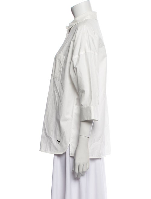 Weekend Max Mara Three-Quarter Sleeve Button-Up Top
