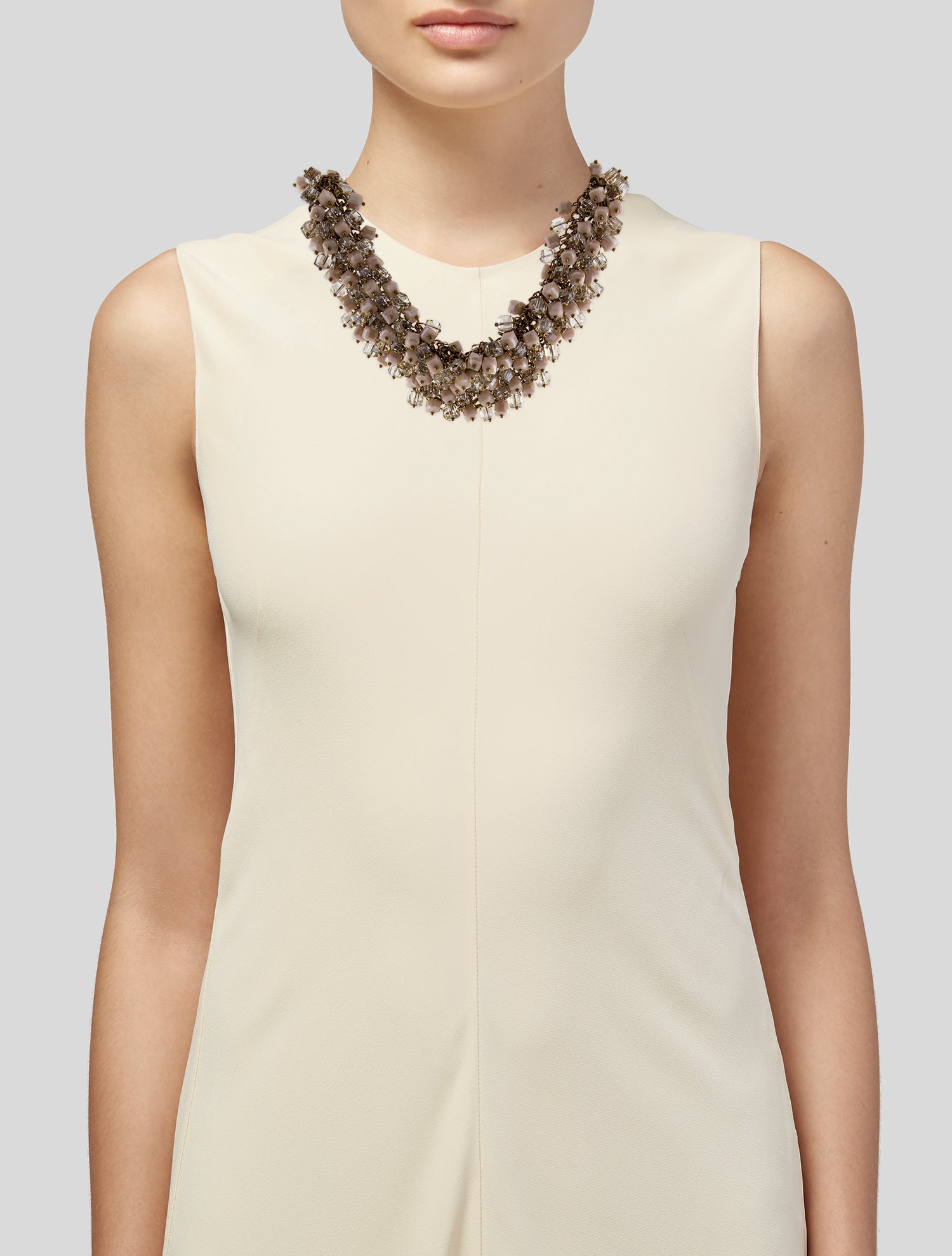 Weekend Max Mara Resin & Chain Collar Necklace