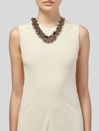 Weekend Max Mara Resin & Chain Collar Necklace