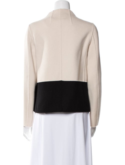 Weekend Max Mara Virgin Wool Colorblock Pattern Bomber Jacket