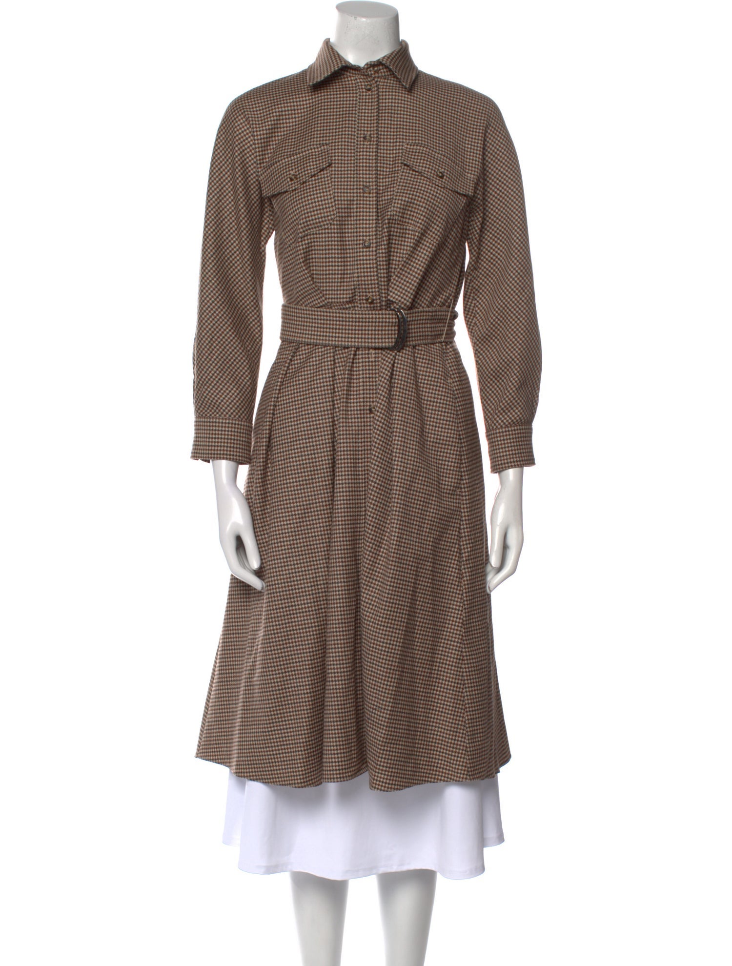 Weekend Max Mara Virgin Wool Midi Length Dress