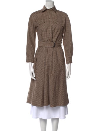 Weekend Max Mara Virgin Wool Midi Length Dress