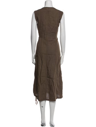 Weekend Max Mara Linen Midi Length Dress