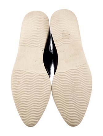 Weekend Max Mara Leather Leather Trim Embellishment Oxfords