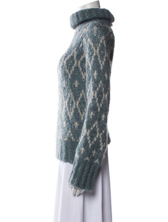 Weekend Max Mara Printed Turtleneck Sweater
