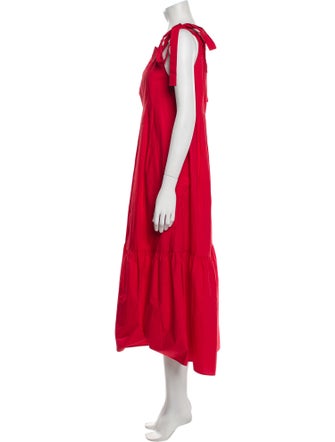 Weekend Max Mara Square Neckline Long Dress