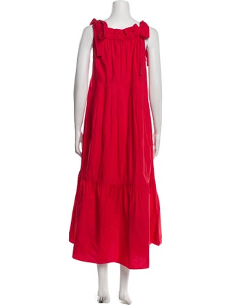 Weekend Max Mara Square Neckline Long Dress