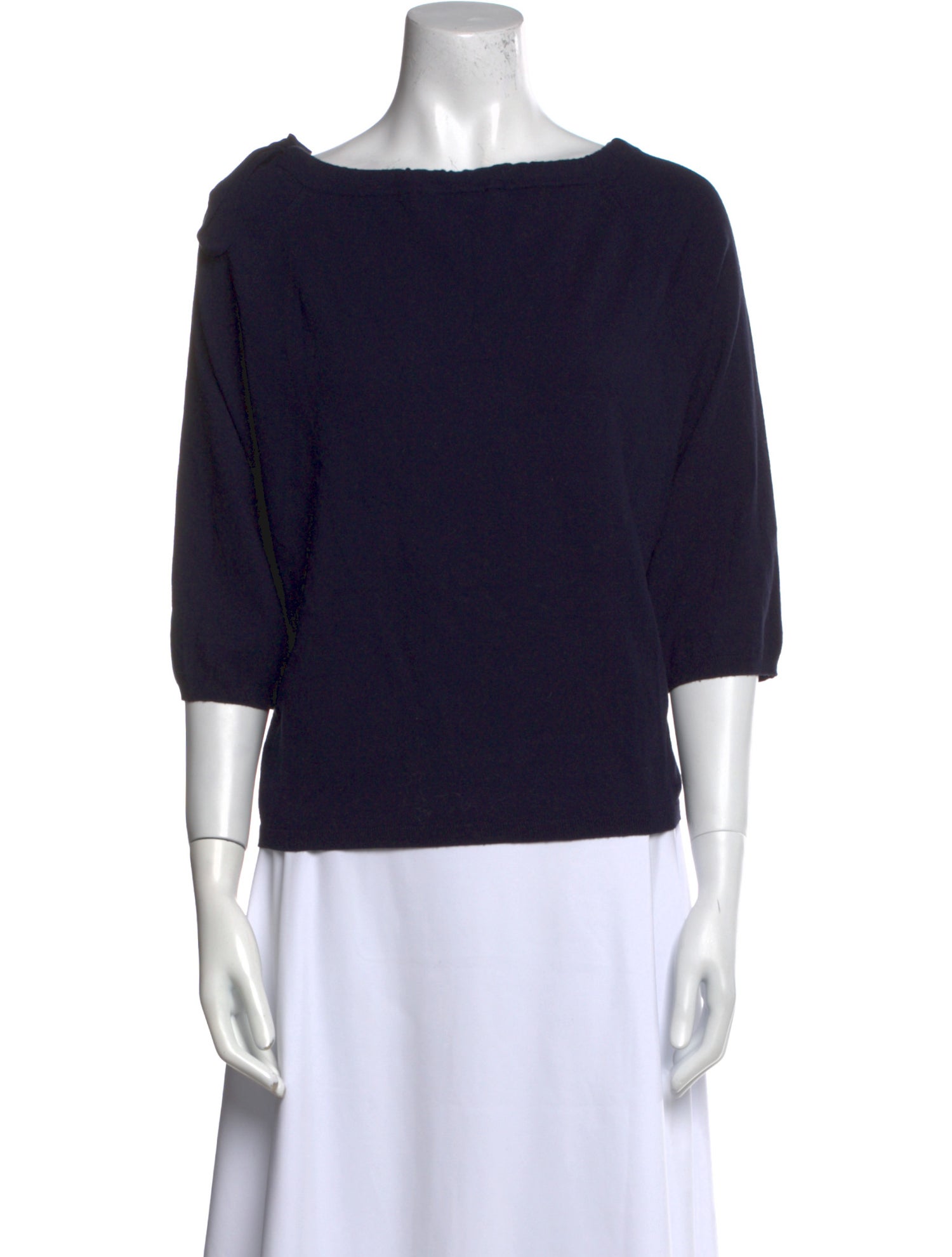 Weekend Max Mara Bateau Neckline Three-Quarter Sleeve Top