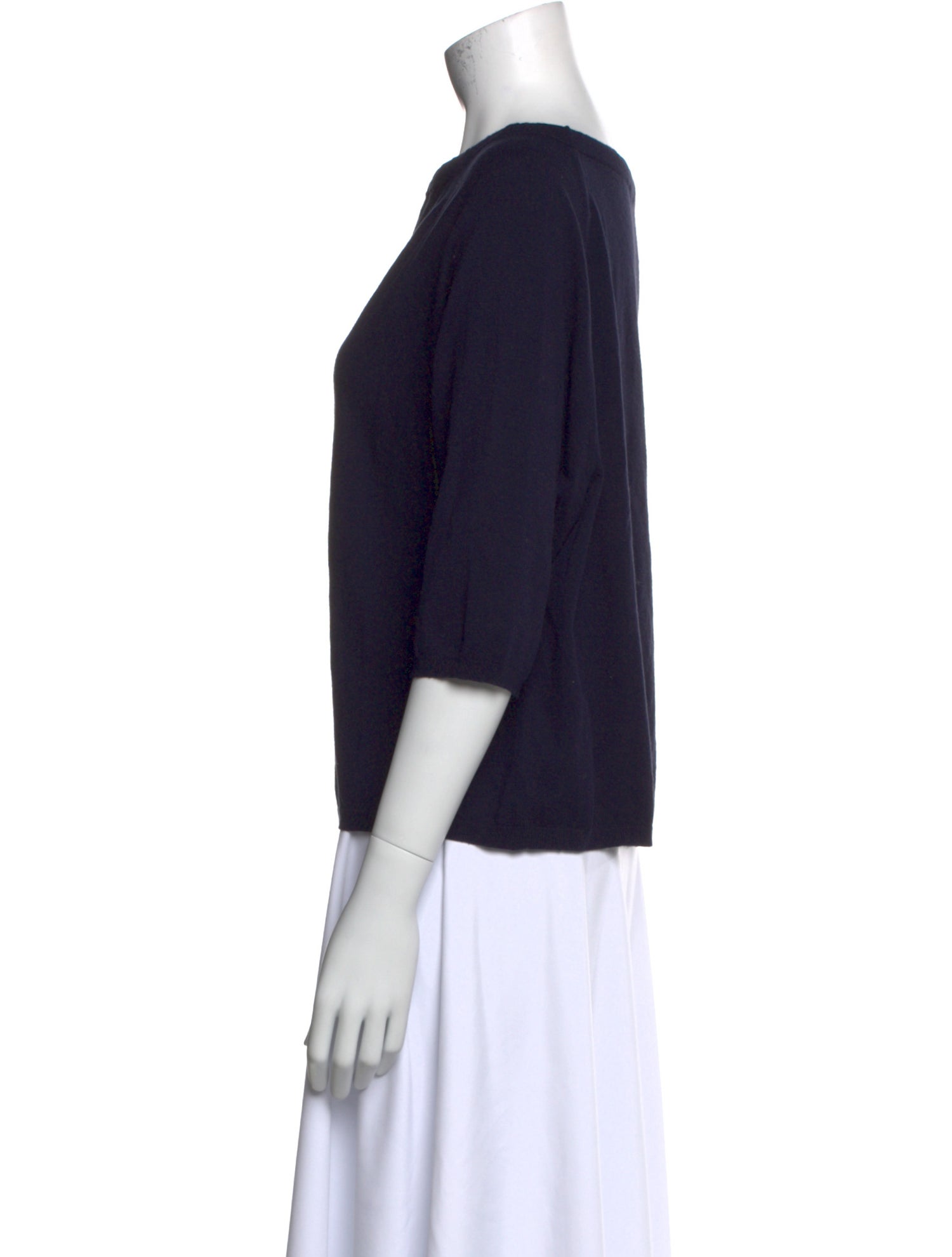 Weekend Max Mara Bateau Neckline Three-Quarter Sleeve Top
