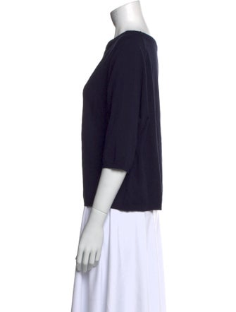 Weekend Max Mara Bateau Neckline Three-Quarter Sleeve Top