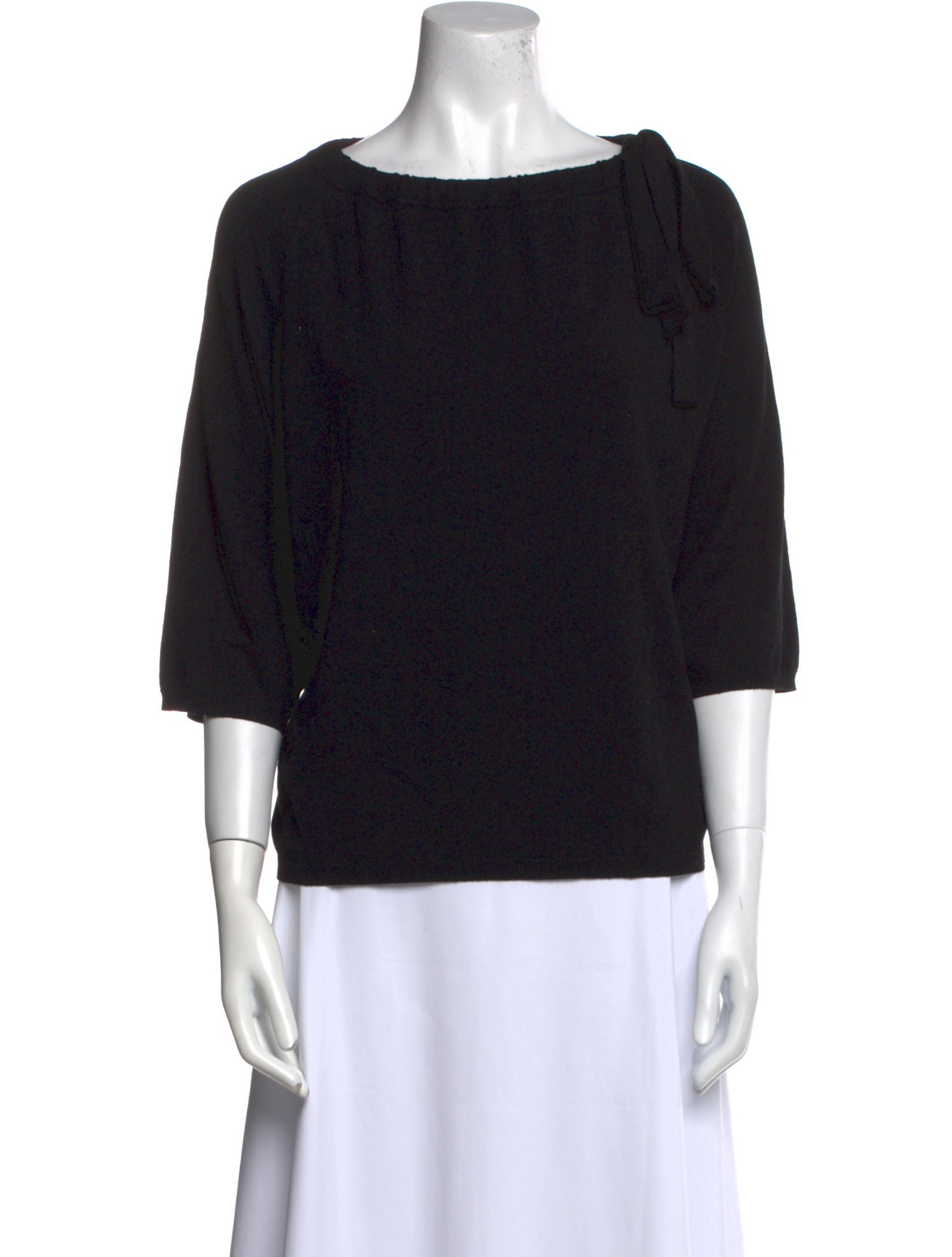 Weekend Max Mara Bateau Neckline Three-Quarter Sleeve Blouse