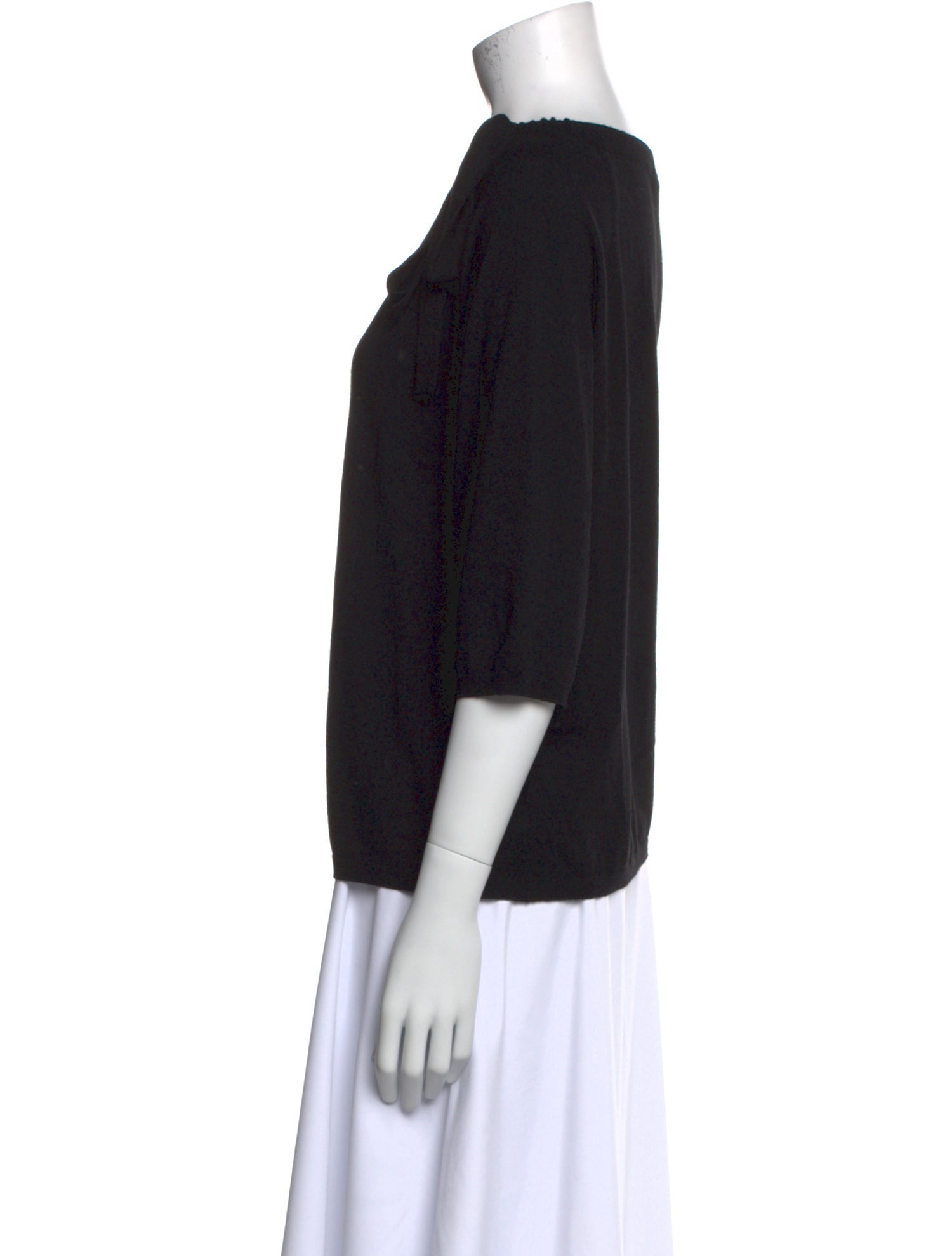 Weekend Max Mara Bateau Neckline Three-Quarter Sleeve Blouse
