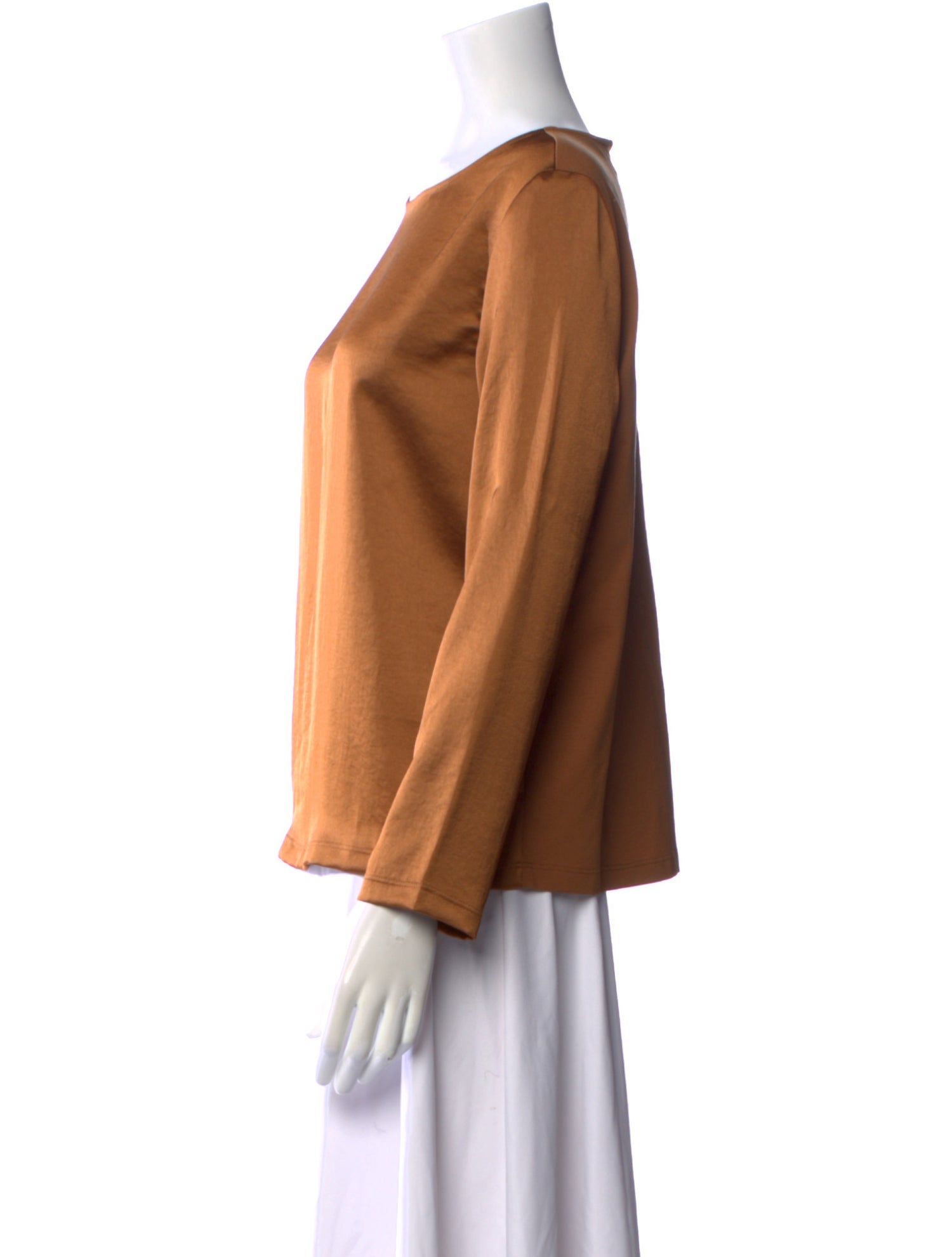 Weekend Max Mara Bateau Neckline Long Sleeve Blouse