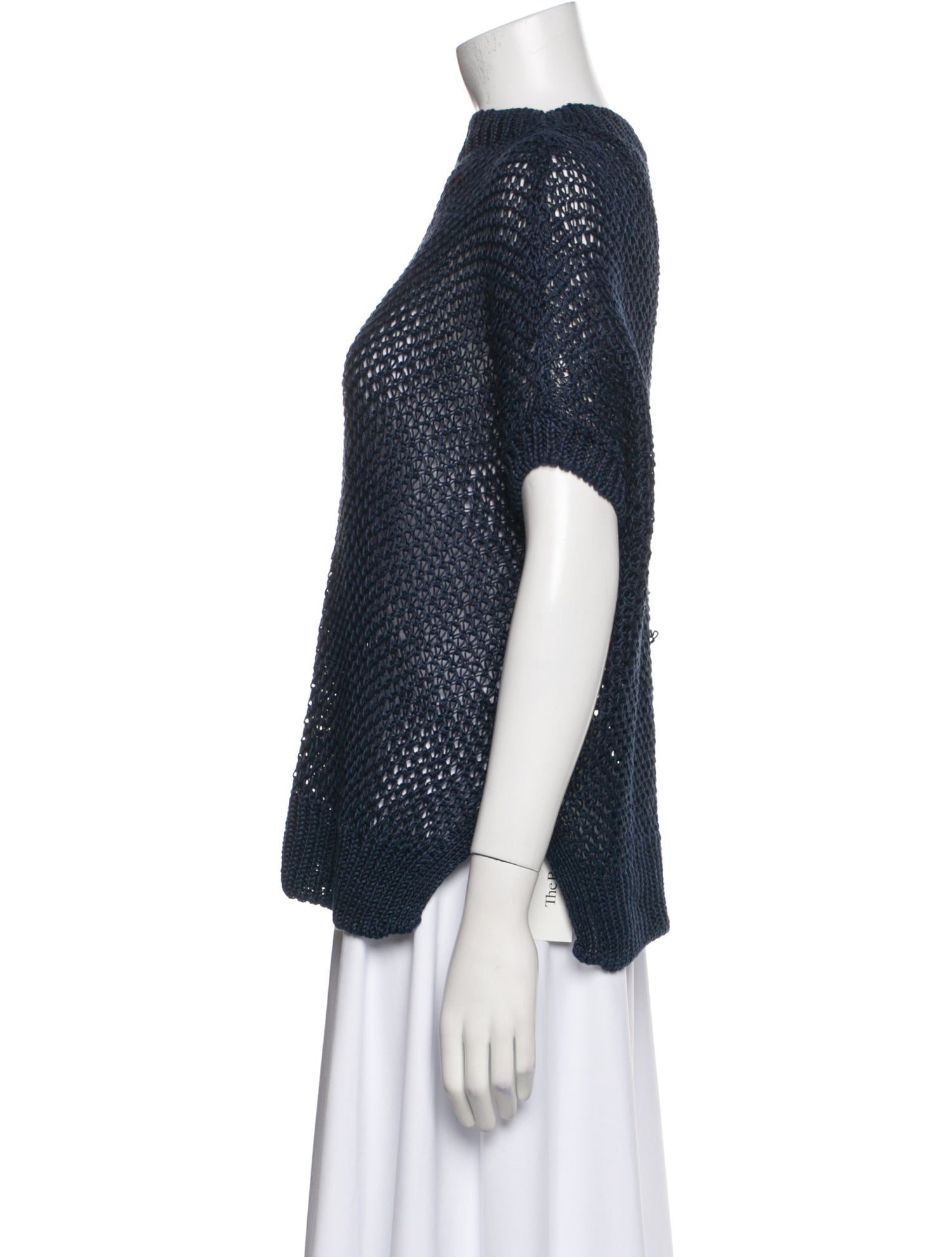 Weekend Max Mara Linen Mock Neck Top