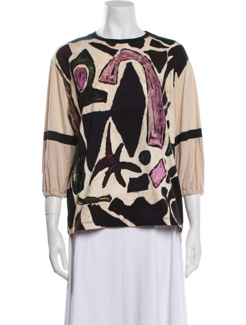 Weekend Max Mara Printed Bateau Neckline Blouse