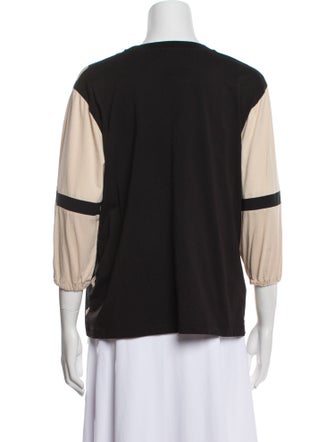 Weekend Max Mara Printed Bateau Neckline Blouse