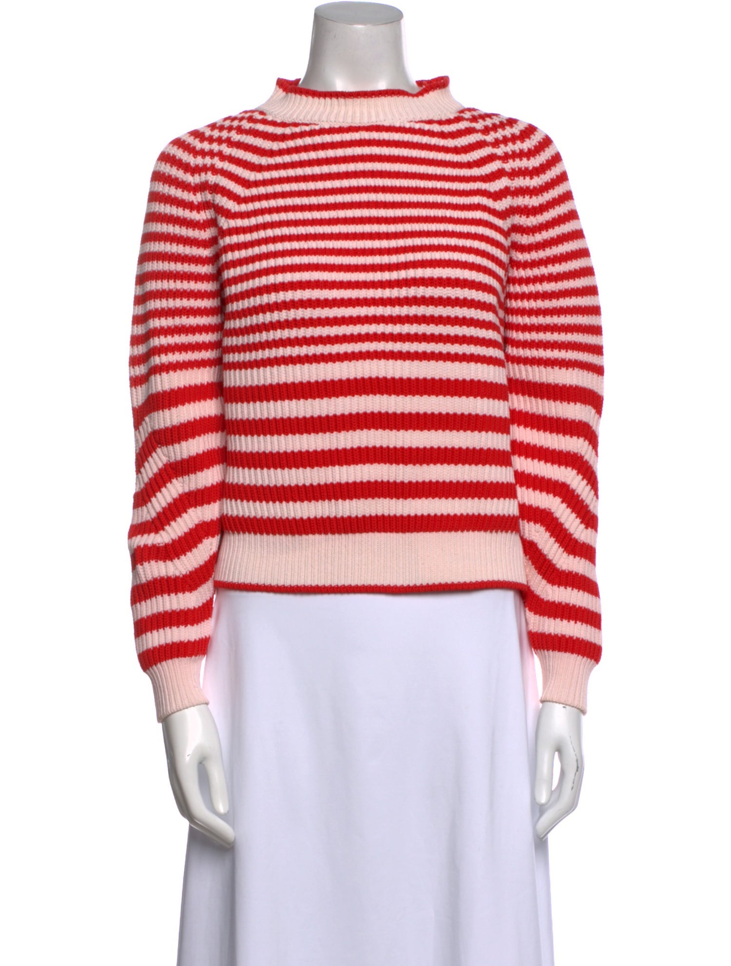 Weekend Max Mara Striped Mock Neck Sweater