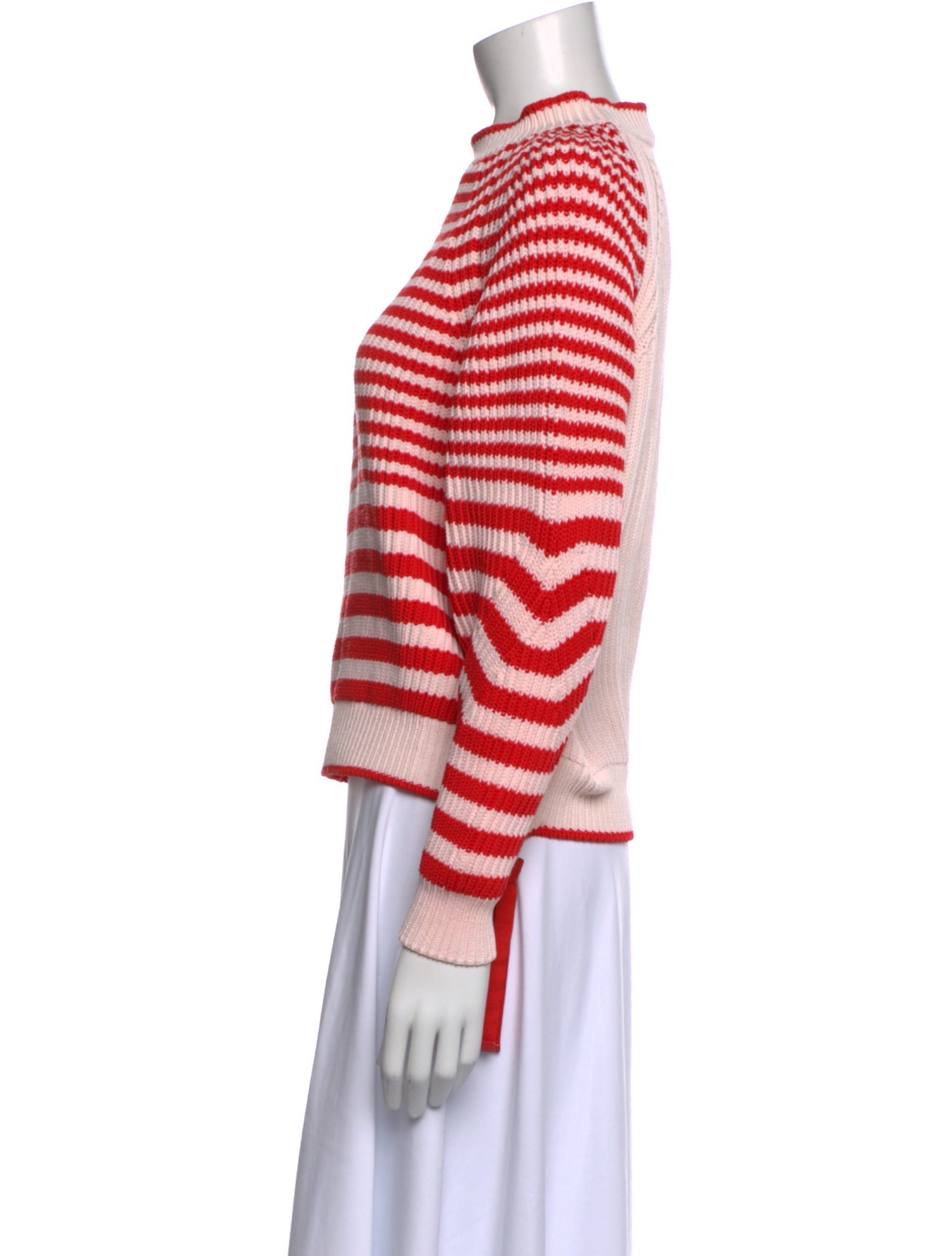Weekend Max Mara Striped Mock Neck Sweater
