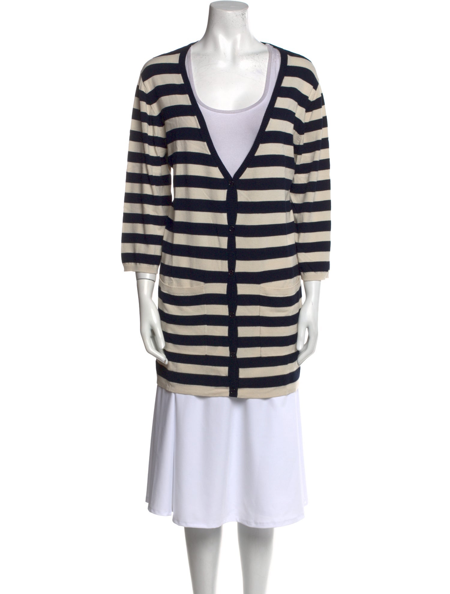 Weekend Max Mara Striped V-Neck Sweater
