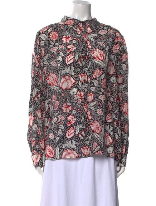 Weekend Max Mara Silk Floral Print Blouse
