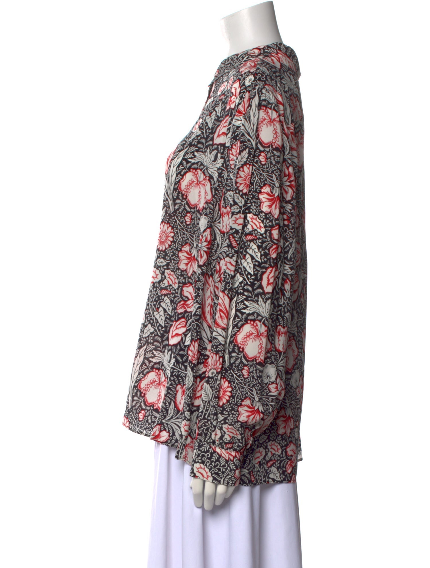 Weekend Max Mara Silk Floral Print Blouse