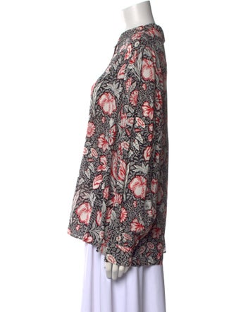Weekend Max Mara Silk Floral Print Blouse