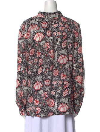 Weekend Max Mara Silk Floral Print Blouse