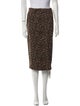 Weekend Max Mara Animal Print Knee-Length Skirt