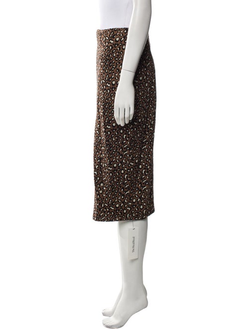 Weekend Max Mara Animal Print Knee-Length Skirt