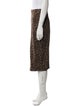 Weekend Max Mara Animal Print Knee-Length Skirt