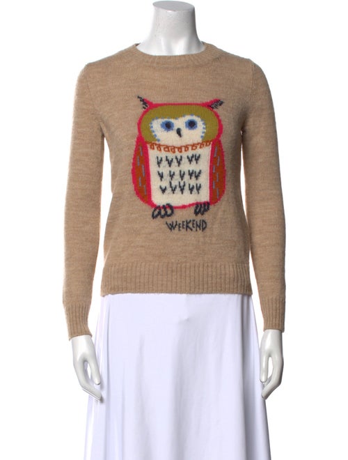 Weekend Max Mara Graphic Print Crew Neck Sweater