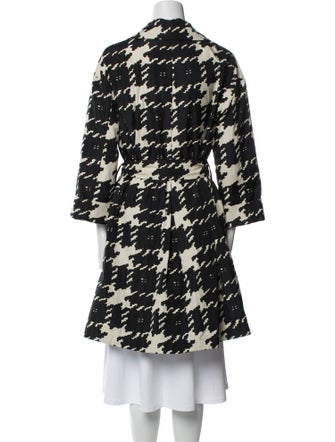 Weekend Max Mara Houndstooth Print Trench Coat