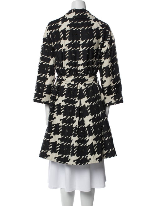 Weekend Max Mara Houndstooth Print Trench Coat