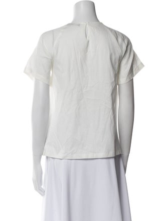 Weekend Max Mara Linen Bateau Neckline Blouse