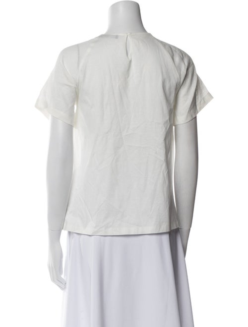 Weekend Max Mara Linen Bateau Neckline Blouse
