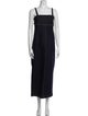 Weekend Max Mara Square Neckline Long Dress