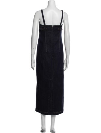 Weekend Max Mara Square Neckline Long Dress