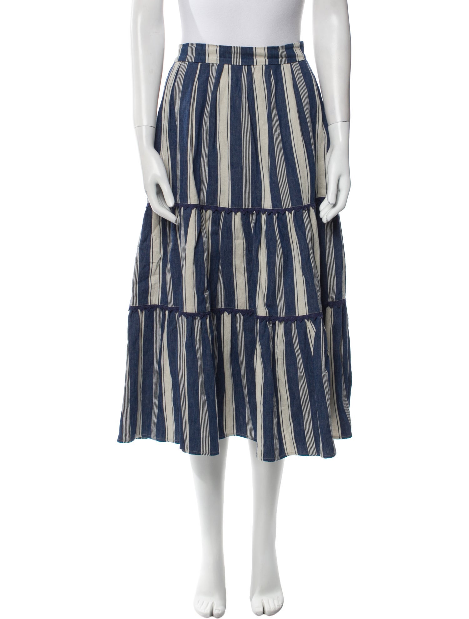 Weekend Max Mara Linen Midi Length Skirt