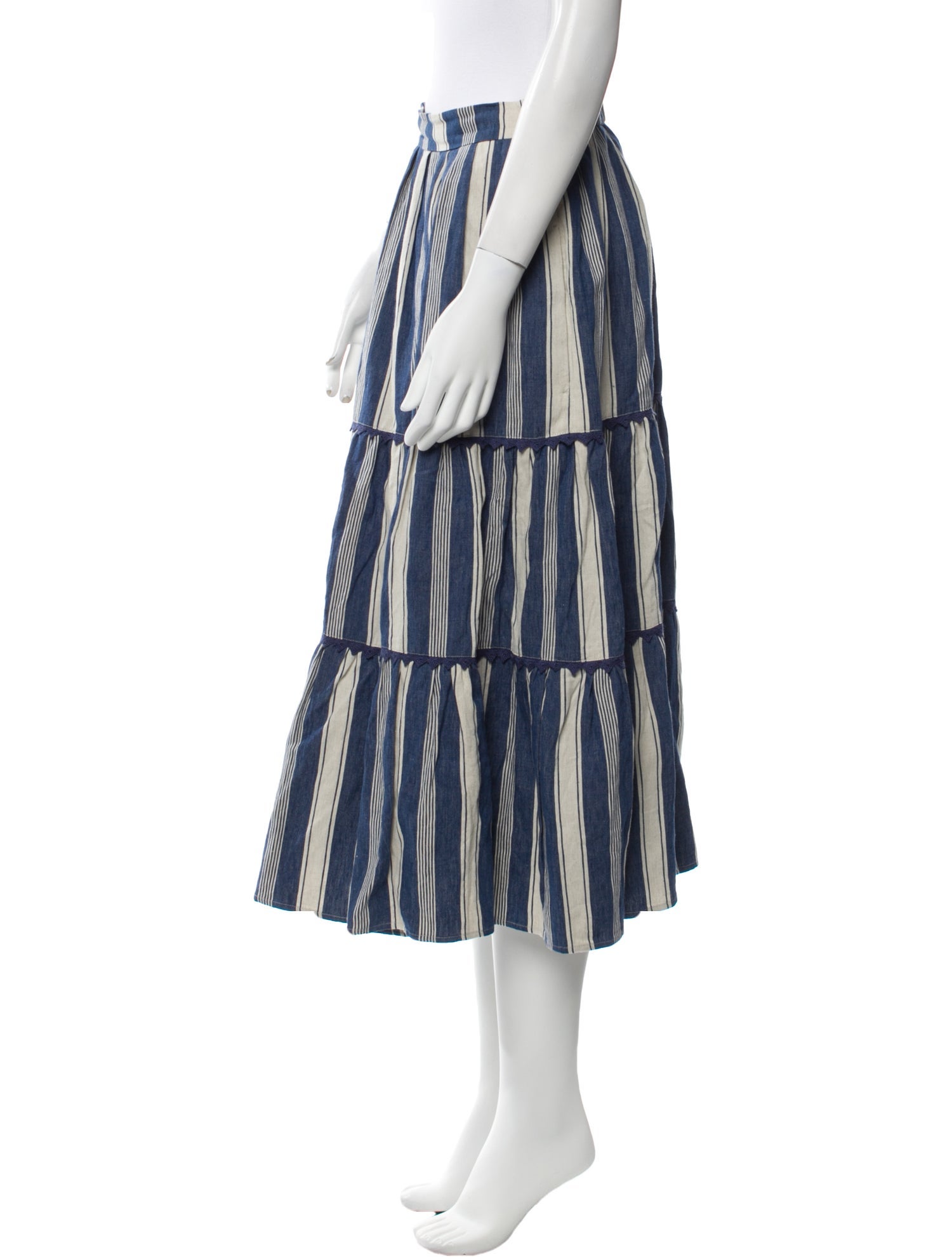 Weekend Max Mara Linen Midi Length Skirt