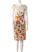 Weekend Max Mara Floral Print Knee-Length Dress